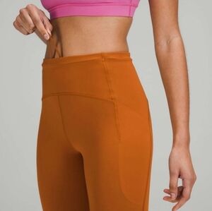 Lululemon Swift Speed High-Rise Crop 21" Leggings, Butternut Brown, Size 6